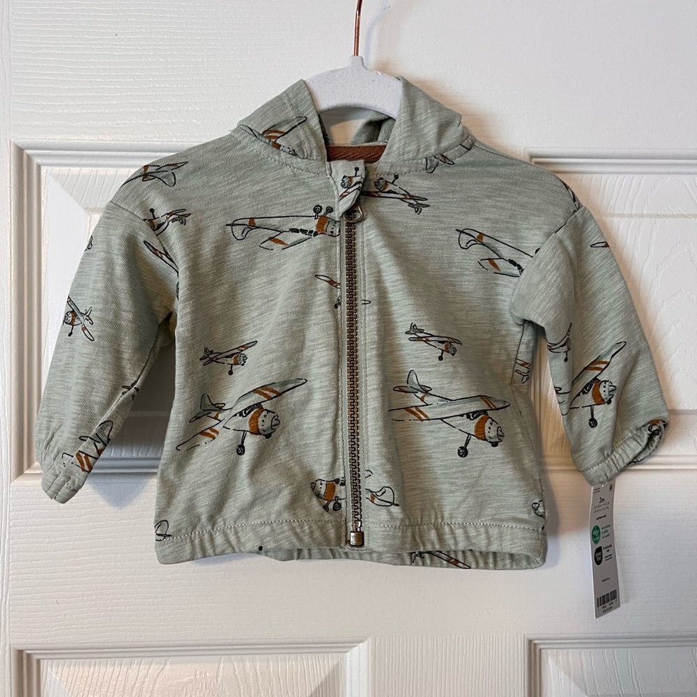 Carter's Airplane Zip-Up Hoodie